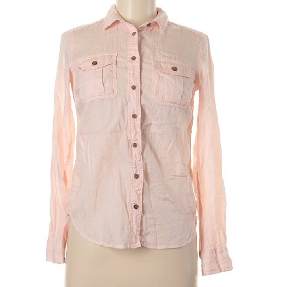 H&M long sleeve button down shirt